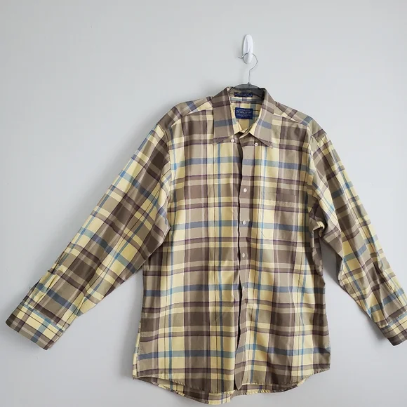 PENDLETON 100% cotton Men’s Shirt Size Large - Picture 1 of 10